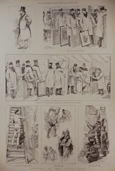 1887年4月23日、「The Illustrated London News」からのパリサロンでのスケッチ
